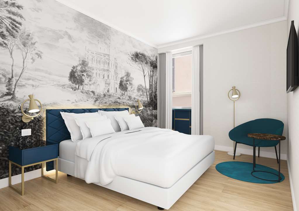 Hotel Nh Collection Roma Fori Imperiali Habitación foto A bedroom at the hotel